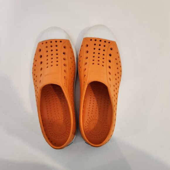 NATIVE SHOES Jefferson CLASSIC Orange Lightweight Slip On Big Kids|Juniors 4 - Picture 3 of 8